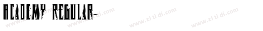 Academy Regular字体转换